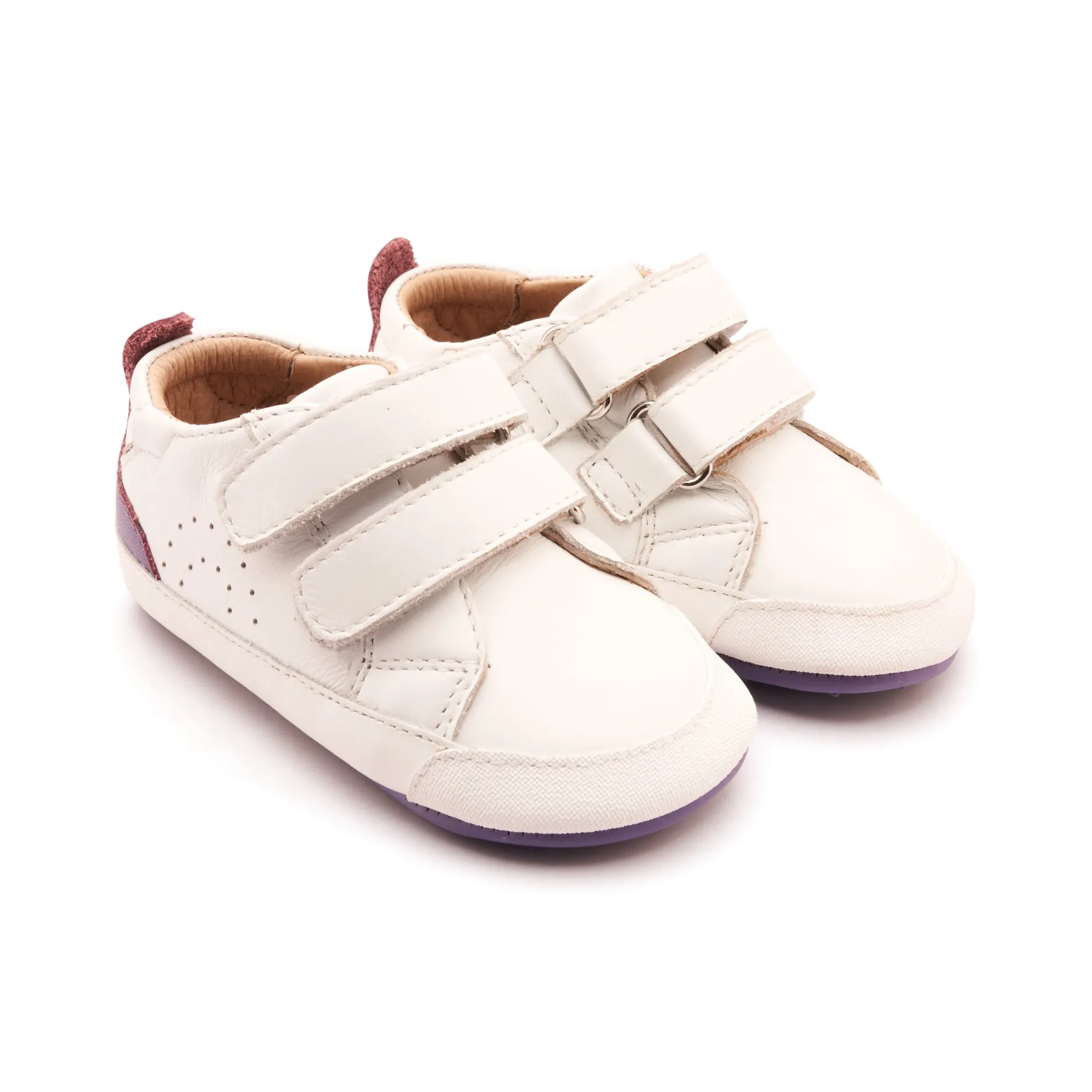 Old Soles Girl's Baby Tot Casual Shoes - Snow / Lavender Sale