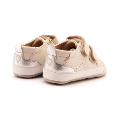 Old Soles Girl's Baby Tot Casual Shoes - Vanilla / Silver Online