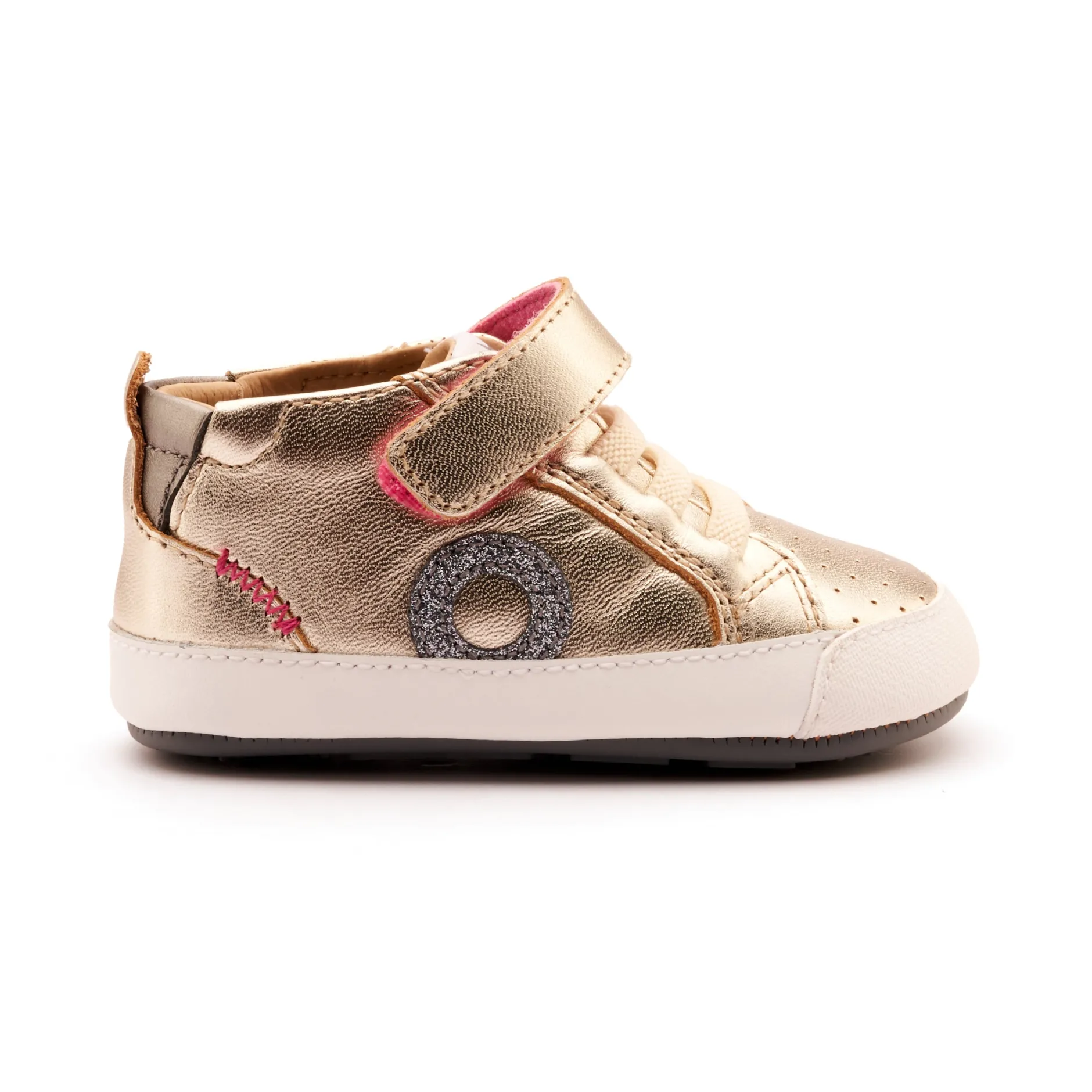 Old Soles Girl's Baby Zig Casual Shoes - Titanium / Rich Silver / Glam Gunmetal Online