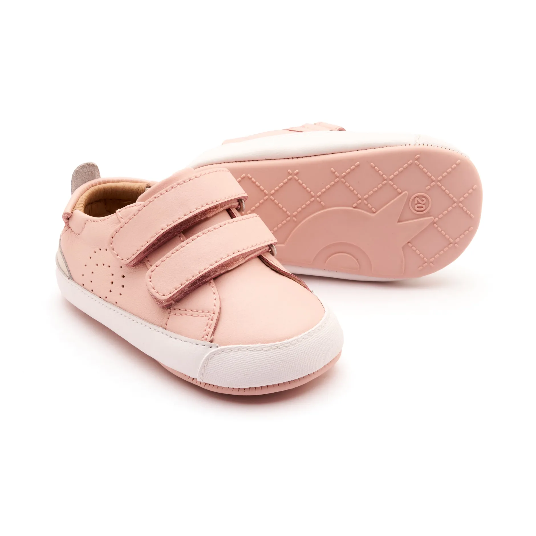 Old Soles Girl's BabyTot Casual Shoes - Powder Pink / Sporco Clearance