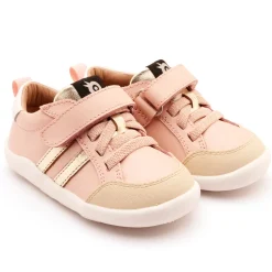 Old Soles Girl's Bowler Ground Casual Shoes - Powder Pink / Gold / Snow Sale