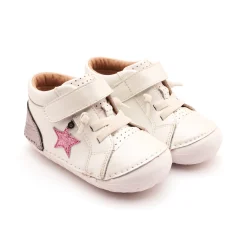 Old Soles Girl's Champster Pave Casual Shoes - Nacardo Blanco / Rich Silver / Glam Pink Sale