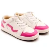 Old Soles Girl's Field Runner Casual Shoes - Snow / Rosy / Silver Hot