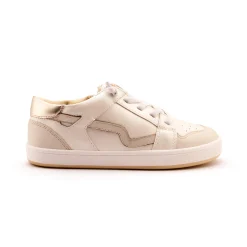 Old Soles Girl's Field Runner Casual Shoes - Nacardo Blanco / Vanilla / Gold New