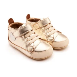 Old Soles Girl's Heartie Casual Shoes - Gold / Nacardo Blanco Best