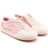 Old Soles Girl's Jet Casual Shoes - Light Pink Canvas / Snow / Gold Fashion