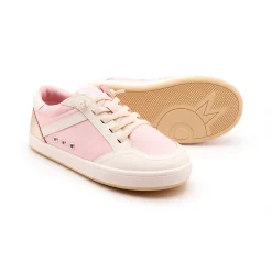 Old Soles Girl's Jet Casual Shoes - Light Pink Canvas / Snow / Gold Fashion