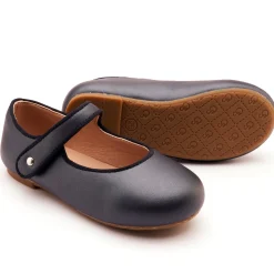 Old Soles Girl's Lady Jane Flat Shoes - Nacardo Navy New