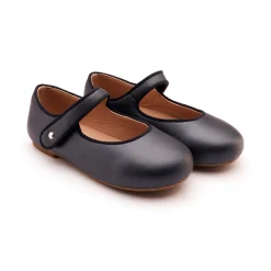 Old Soles Girl's Lady Jane Flat Shoes - Nacardo Navy New