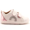 Old Soles Girl's Little O - Tot Casual Shoes - Snow / Glam Argent / Pink Frost Hot
