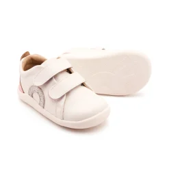 Old Soles Girl's Little O - Tot Casual Shoes - Snow / Glam Argent / Pink Frost Hot