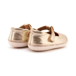 Old Soles Girl's Pave Classic-T Mary Jane Shoes - Gold / Snow Discount