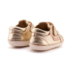 Old Soles Girl's Pave Squiggle Casual Shoes - Gold / Powder Pink Hot