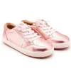 Old Soles Girl's Platinum Runner Casual Shoes - Pink Frost / Snow / Kiss Fashion