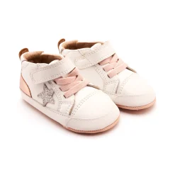 Old Soles Girl's Platinum Bub Casual Shoes - Snow / Glam Argent / Copper New
