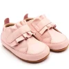 Old Soles Girl's 0087R Frilly Baby Casual Shoes - Powder Pink / Gum Sole Hot