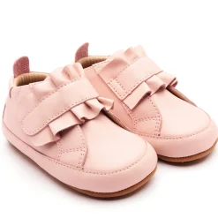 Old Soles Girl's 0087R Frilly Baby Casual Shoes - Powder Pink / Gum Sole Hot