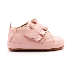 Old Soles Girl's 0087R Frilly Baby Casual Shoes - Powder Pink / Gum Sole Hot
