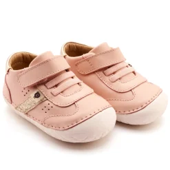 Old Soles Girl's Roady Pave Casual Shoes - Powder Pink / Glam Gold / Gold Hot