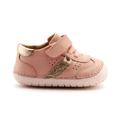Old Soles Girl's Roady Pave Casual Shoes - Powder Pink / Glam Gold / Gold Hot