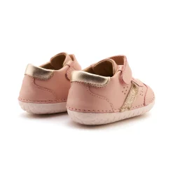 Old Soles Girl's Roady Pave Casual Shoes - Powder Pink / Glam Gold / Gold Hot