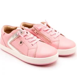 Old Soles Girl's Sash Runner Casual Shoes - Pearlised Pink / Silver / Powder Pink Sale