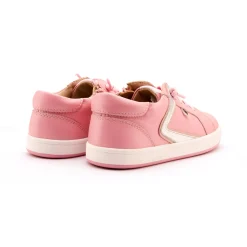 Old Soles Girl's Sash Runner Casual Shoes - Pearlised Pink / Silver / Powder Pink Sale