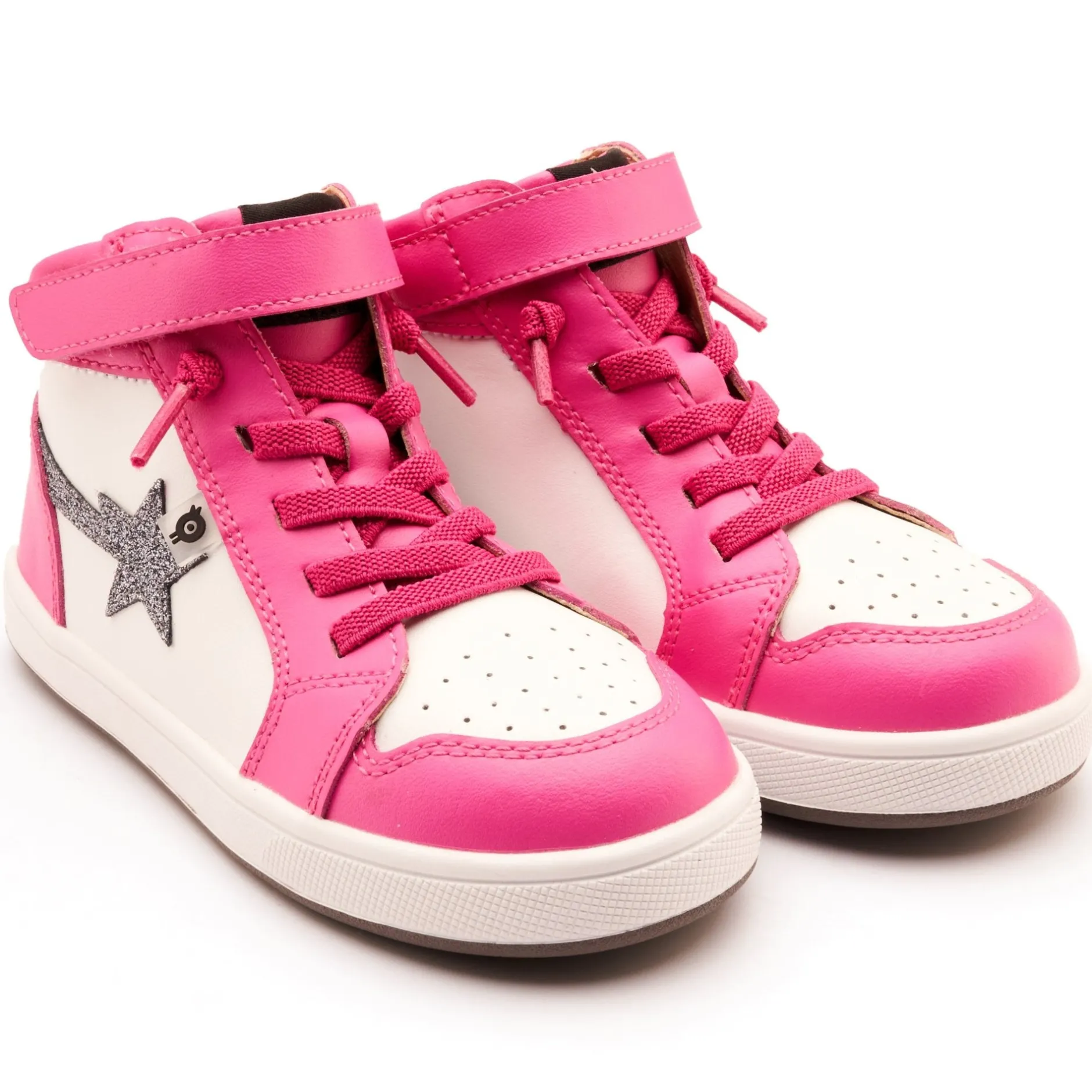 Old Soles Girl's Team-Star Casual Shoes - Rosy / Snow / Glam Gunmetal Sale