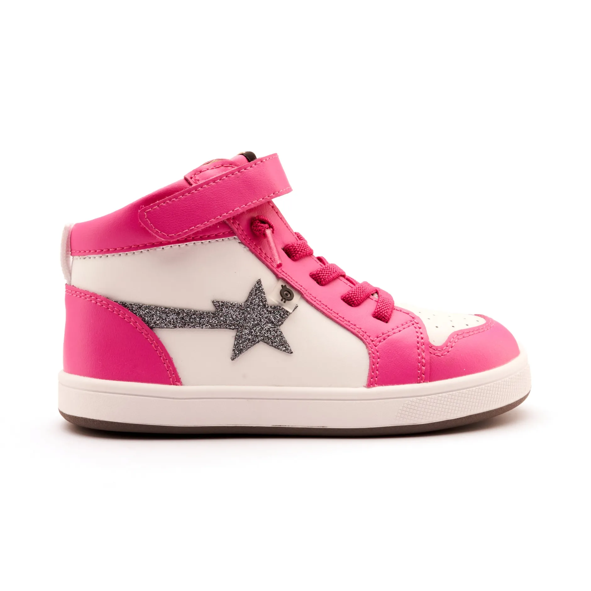 Old Soles Girl's Team-Star Casual Shoes - Rosy / Snow / Glam Gunmetal Sale