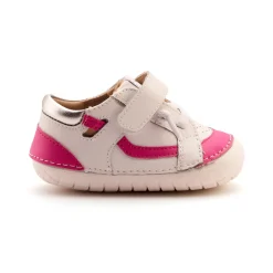 Old Soles Girl's Windy Pave Casual Shoes - Snow / Rosy / Silver Clearance