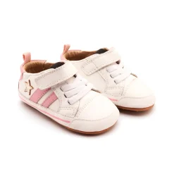 Old Soles Girl's Wos Baby Casual Shoes - Snow / Gold / Pearlised Pink Discount