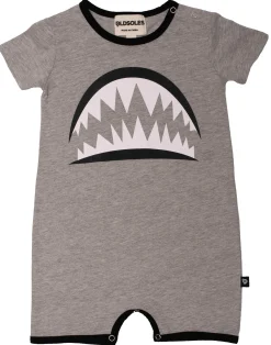Old Soles Pearly Whites Romper Grey Marl Clearance
