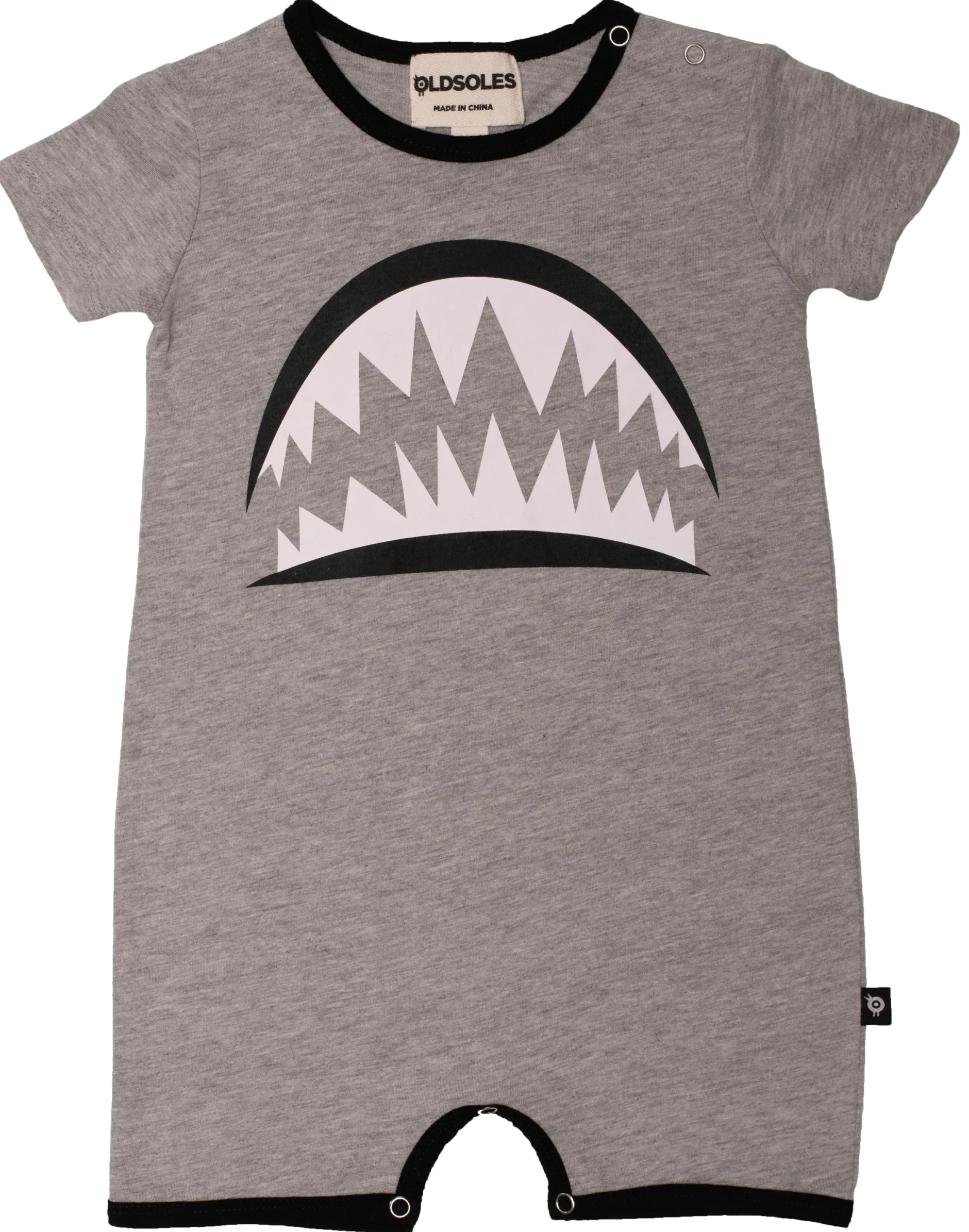 Old Soles Pearly Whites Romper Grey Marl Clearance