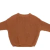 OMAMImini Oversized Cotton Sweater - Rust Outlet