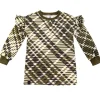 OMAMImini Plaid Sweatshirt Dress - Olive Hot