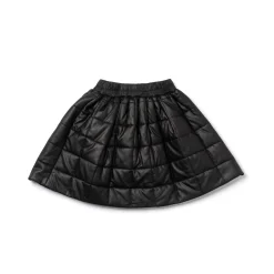 OMAMImini Quilted Faux Leather Skirt - Black Outlet