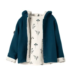 Organic By Feldman Plants Delight Reversible Cardigan - Blue Online