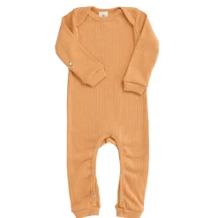 Organic By Feldman Play of Colors Long Sleeve Overall Play Suit - Ochre Best