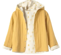 Organic By Feldman Protective Forest Reversible Cardigan - Sun Ochre Best