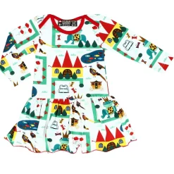 Raspberry Republic Long Sleeve Royal Ribbit Dress Discount