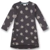 Sanetta Girl's Dark Grey Print Dress Discount