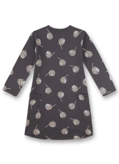 Sanetta Girl's Dark Grey Print Dress Discount