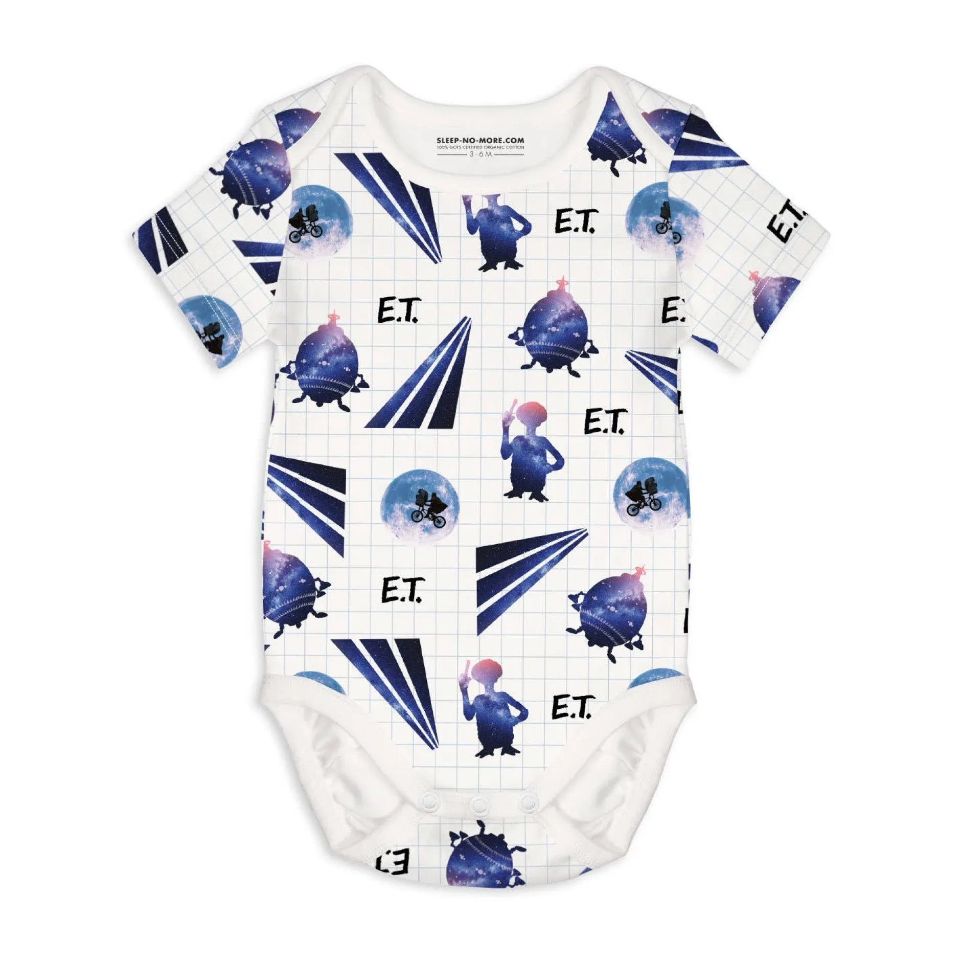 Just Shoes for Kids Sleep No More E.T. Organic Baby Bodysuit Hot
