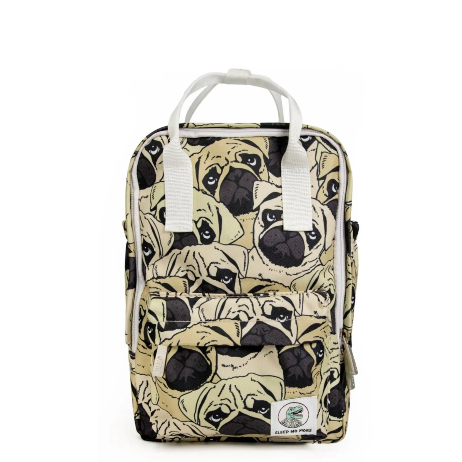 Sleep No More Preschool Backpack, Pug Off Print Best