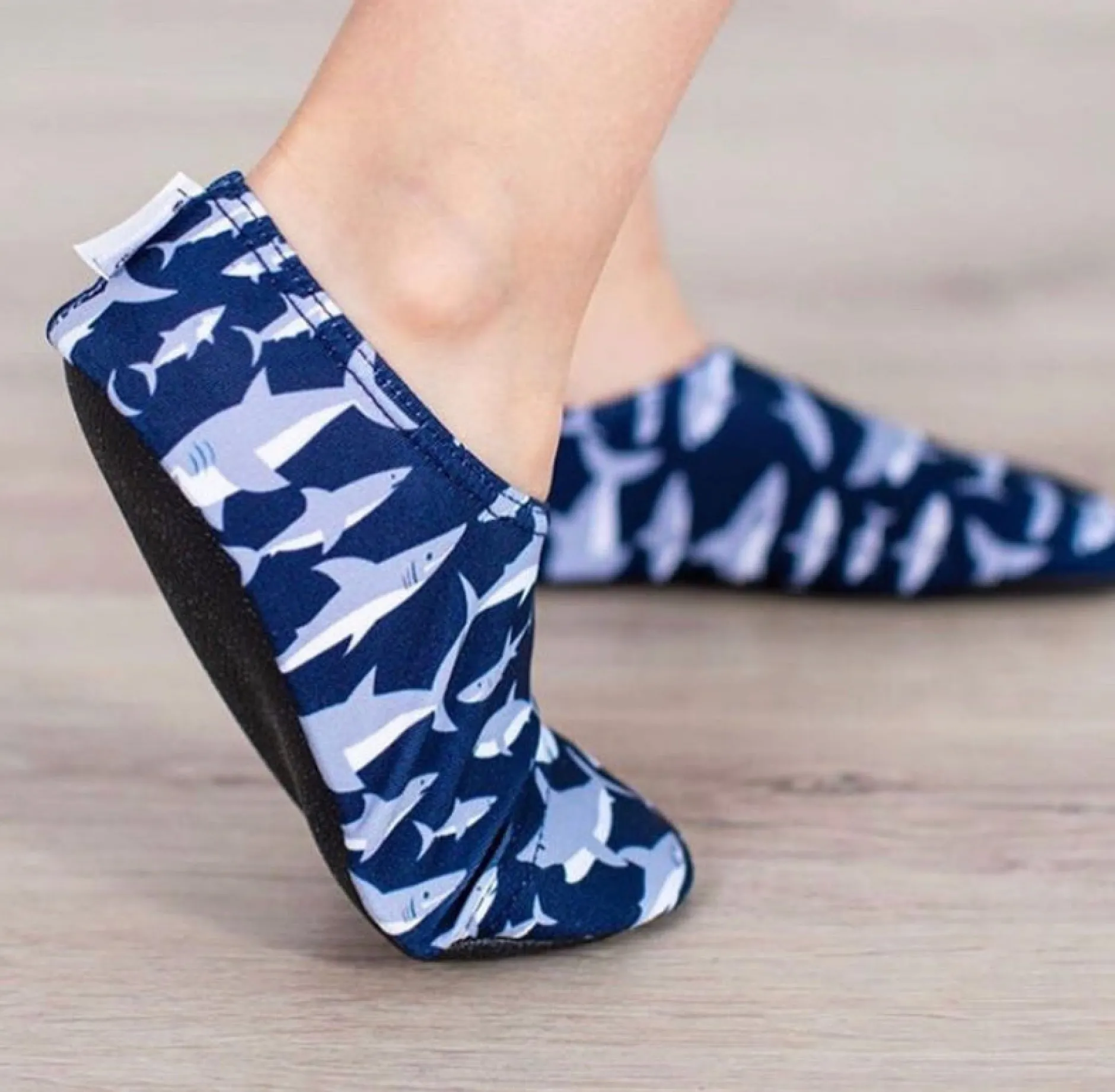 Slipfree Kid's Non Slip Shoes - Blue Sharks Outlet