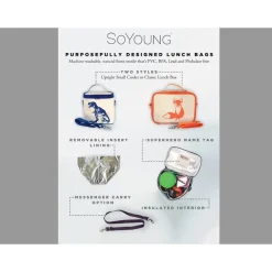 SoYoung Dino Lunchbox for Kids, Blue Sale