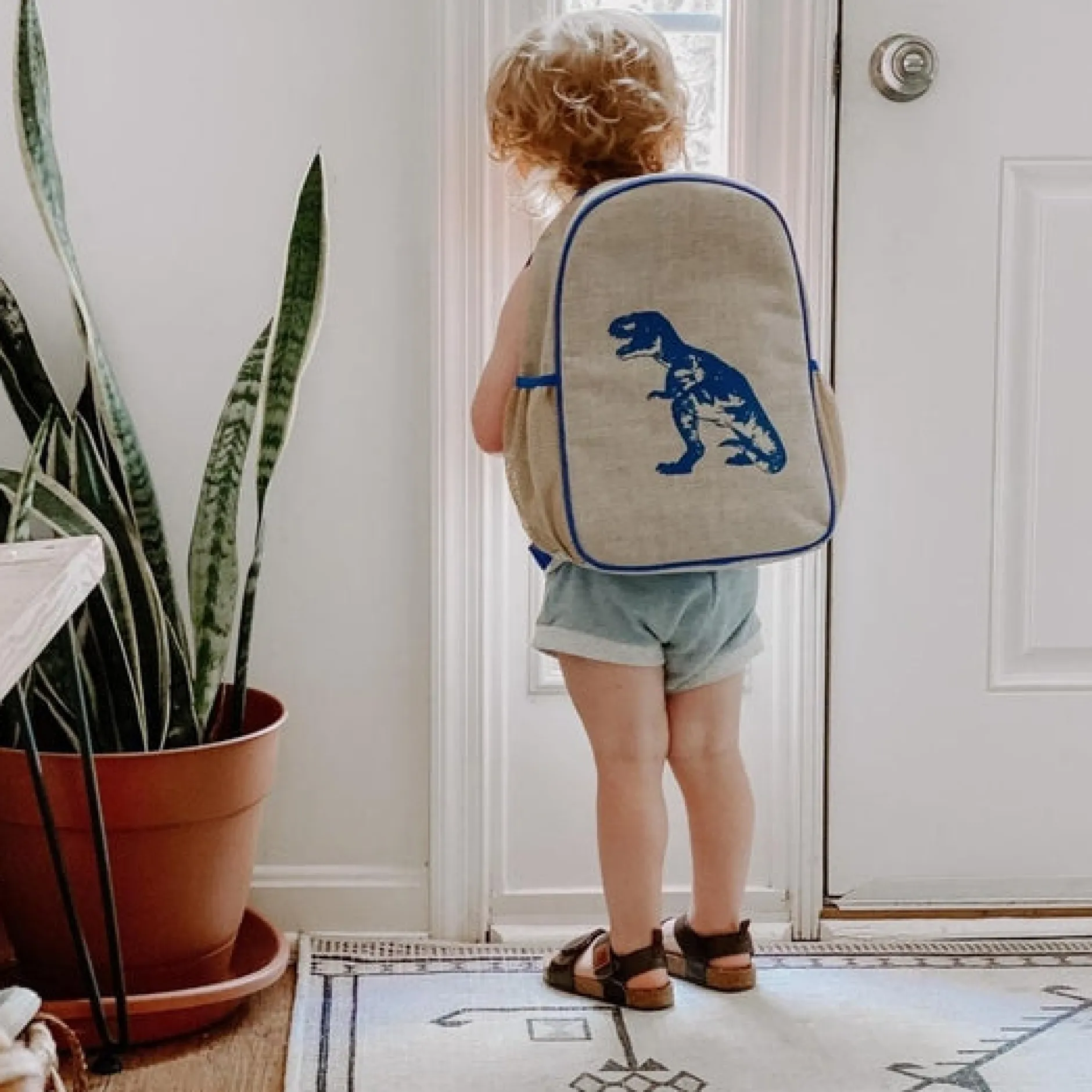 SoYoung Dino Toddler Backpack, Blue Clearance