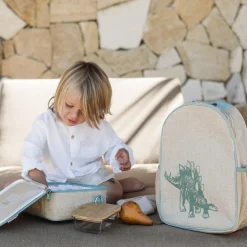 SoYoung Green Stegosaurus Toddler Backpack New