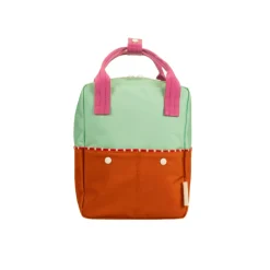Sticky Lemon Better Together Colorblocking Small Backpack - Towel Green / Gravel Orange Best