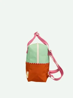 Sticky Lemon Better Together Colorblocking Small Backpack - Towel Green / Gravel Orange Best